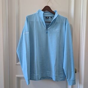 NWOT FJ FootJoy Sky Blue 1/4 Zip Golf Pullover